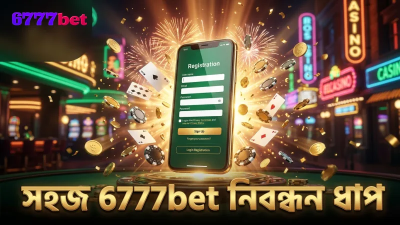 ধাপে ধাপে 6777bet নিবন্ধন প্রক্রিয়া সহজ করে তোলে।