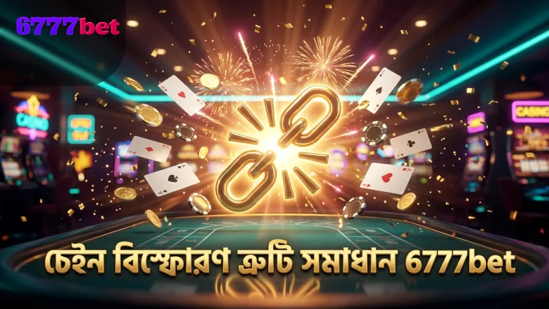 চেইন বিস্ফোরণের ত্রুটি ও তার সমাধান 6777bet প্ল্যাটফর্মে।
