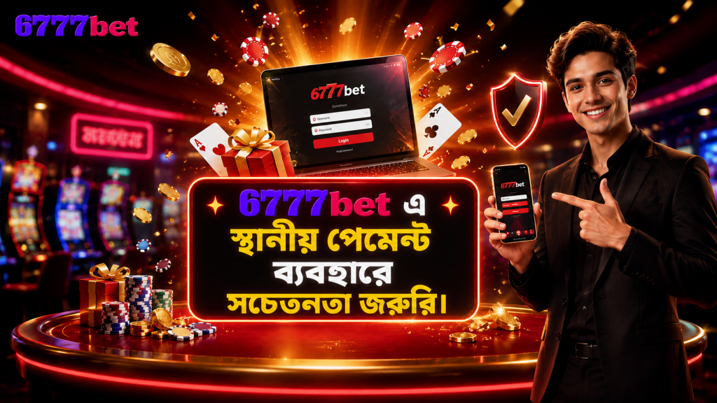 6777bet এ স্থানীয় পেমেন্ট ব্যবহারে সচেতনতা জরুরি।